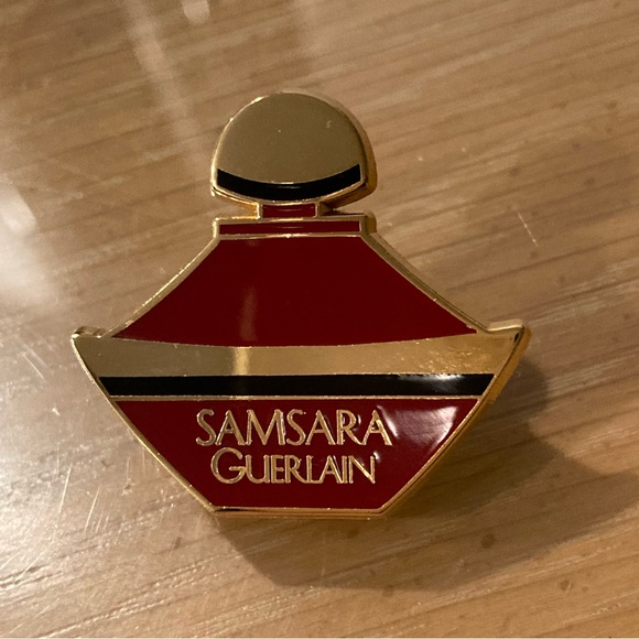 Vintage Samsara by Guerlain Brooch Pin Gold Tone/Enameled 
NEW in package. - Picture 8 of 14